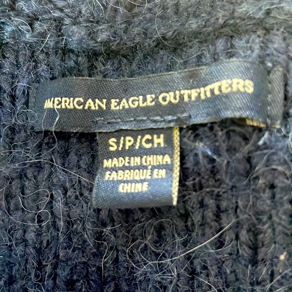 American Eagle Argyle Chunky Knit Cardigan Size: Small Petite - Picture 6 of 10